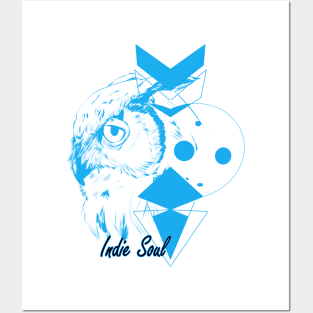 Indie Soul Blue Posters and Art